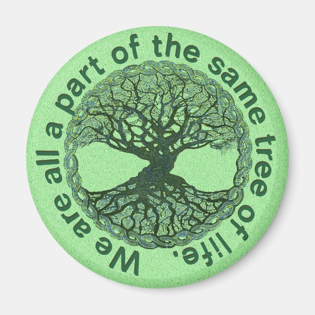Aimant Nous faisons tous partie de l'arbre de vie (Devant)