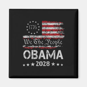 Aimant Nous Le Peuple Obama Président 2028 Vintage Us Dra