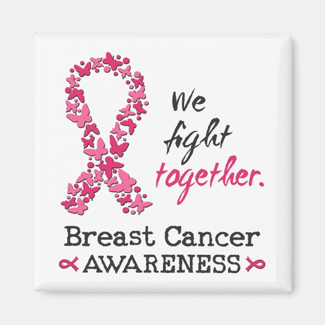 Aimant Nous luttons ensemble contre le cancer du sein (Devant)