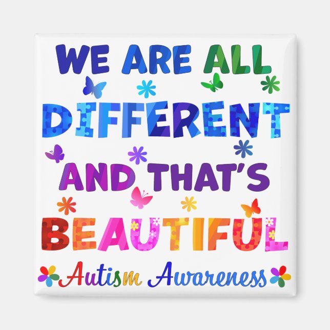 Aimant Nous sommes tous différents (Devant)