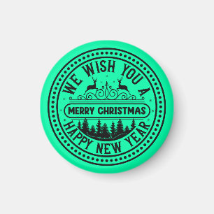 Aimant Nous Vous Souhaitons Un Joyeux Noël Et Bonne Année