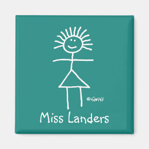 Aimant Nouveau Bâton de la craie de l'enseignant Figure s