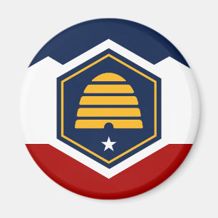 Aimant Nouveau drapeau de l'État de l'Utah