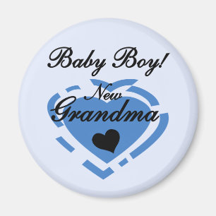 Aimant Nouveau Grand-mère Baby Boy Tshirts et cadeaux