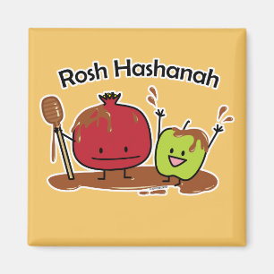 Aimant Nouveau juif de miel de grenade de pomme de Rosh