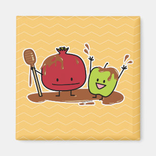 Aimant Nouveau juif de miel de grenade de pomme de Rosh