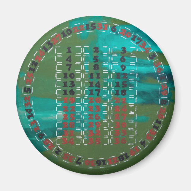 AIMANT NOUVEAU MODÈLE ROULETTE (Devant)