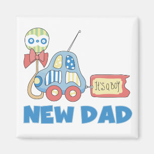 Aimant Nouveau papa de voiture c'est T-shirts et cadeaux