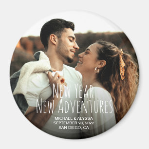 Aimant Nouvel an de nouvelles aventures Photo Sauvez la d