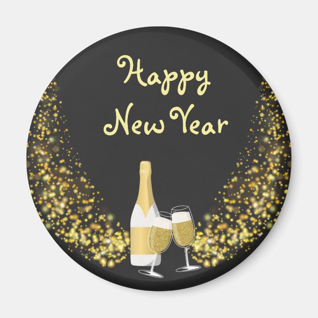 Aimant Nouvel An heureux (Devant)