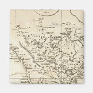 Aimant Nouvelle carte de l'Amérique du Nord