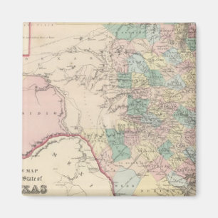 Aimant Nouvelle carte de l'état du Texas