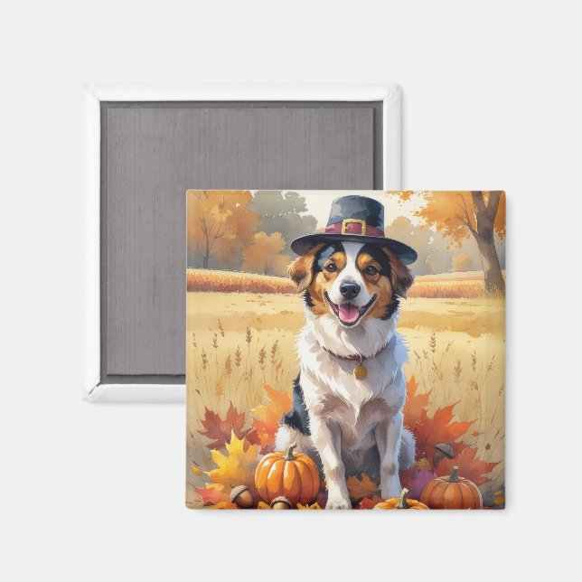 Aimant Nouvelle-Écosse Canard Toller Automne Quitte Thank (Recto/Verso)