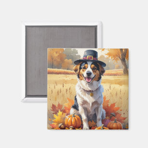 Aimant Nouvelle-Écosse Duck Tolling Retriever feuilles d'