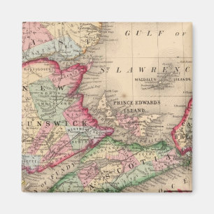 Aimant Nouvelle-Écosse, Nouveau-Brunswick, Carte par Mit