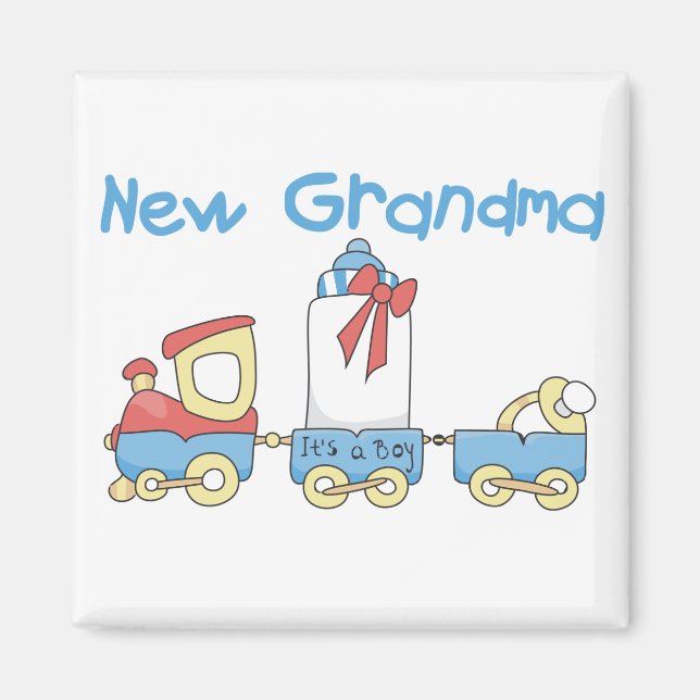 Aimant Nouvelle grand-mère de tee-shirts et cadeaux de tr (Devant)