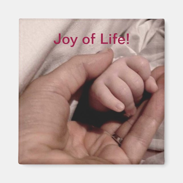 Aimant Nouvelle maman et bébé - Joie de la vie (Devant)