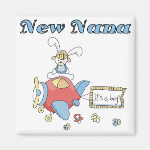 Aimant Nouvelle Nana de T-shirts et cadeaux d'avion-garço