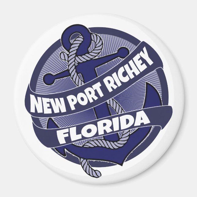 Aimant Nouvelle Port Richey Floride ancre magnétique tour (Devant)
