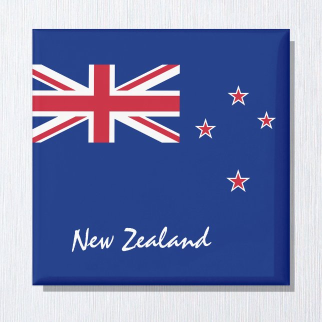 Aimant Nouvelle-Zélande & Seeland Drapeau vacances, Voyag (Créateur téléchargé)