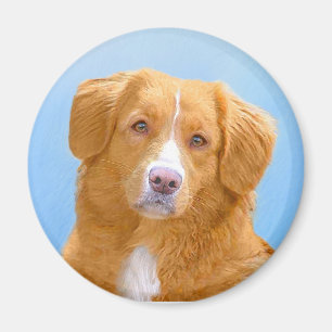 Aimant Nova Scotia Duck Tolling Retriever Dog Painting