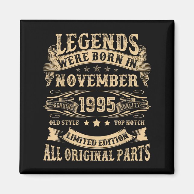 Aimant November 1995 30 Year Old Bday For Men 30th Birthd (Devant)