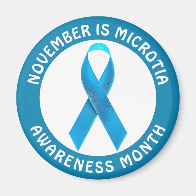 Aimant November is Microtia Awareness Month  (Devant)