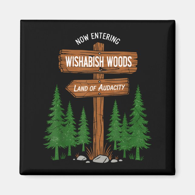 Aimant Now Entering I Wishabish Woods National Forest Lan (Devant)