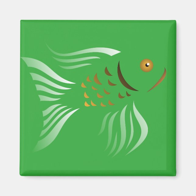 Aimant Nowruz Goldfish Vector Graphics Arrière - plan ver (Devant)