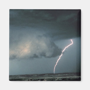 Aimant Nuage de mur avec la foudre