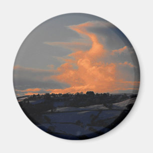 Aimant Nuage de neige sur Newtown, Powys