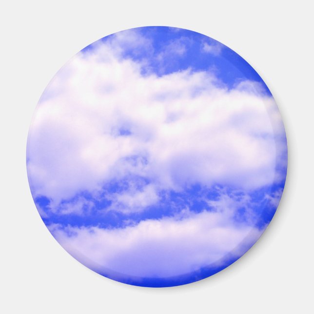 Aimant Nuages et ciel bleu clair (Devant)