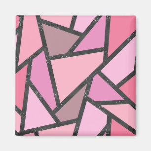 Aimant Nuances de motif en vitrail de corail