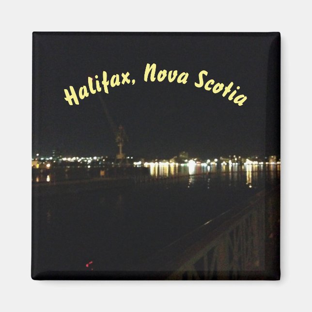 Aimant Nuit à Halifax (Nouvelle-Écosse) (Devant)