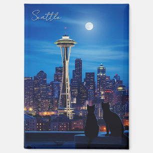 Aimant Nuit de Seattle Washington