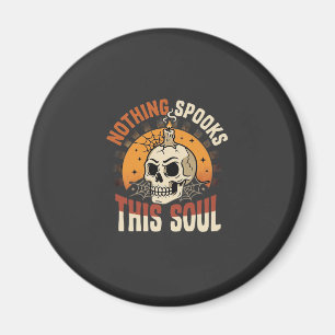 Aimant Nuit de squelette courageuse d'Halloween