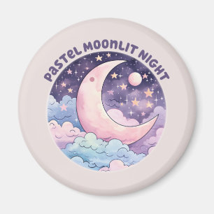 Aimant Nuit Pastel Moonlit - Dreamcent Crescent Moon