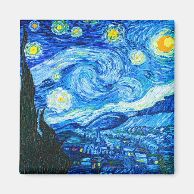 Aimant Nuit Van Gogh Starry (Devant)
