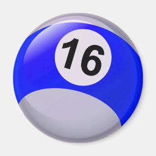 Aimant Numéro 16 Billard Ball
