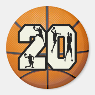 Aimant Numéro 20 Basketball