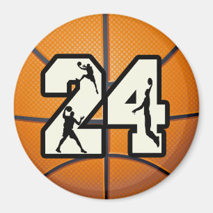 Aimant Numéro 24 Basketball