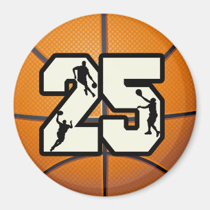 Aimant Numéro 25 Basketball