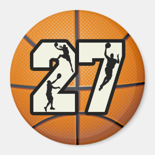 Aimant Numéro 27 Basketball
