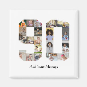 Aimant Numéro 90 - Collage photo