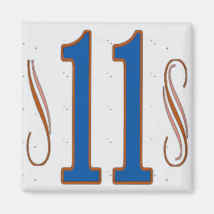 Aimant Numéro de maison 11