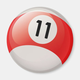 AIMANT NUMÉRO ONZE BILLIARDS BALL