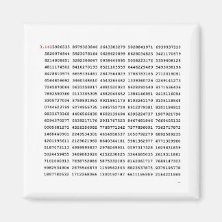 Aimant Numéro Pi 1000 Premiers Chiffres | Symbole mathéma