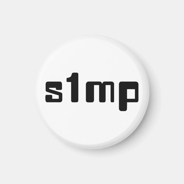 Aimant Numéro Un Simp (Devant)