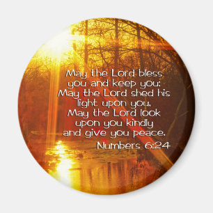 AIMANT NUMÉROS 6:24 BIBLE VERSE - QUE L'ÉTERNEL TE BÉNUE