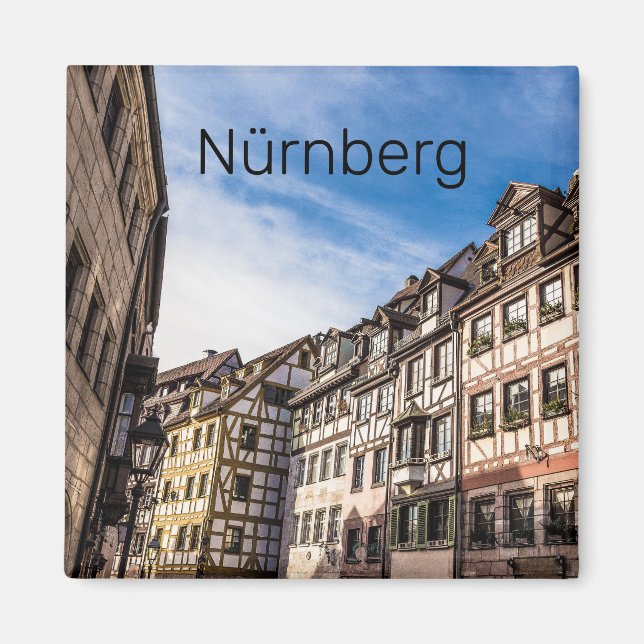 Aimant Nuremberg Cityscape Bavière Allemagne Souvenir (Devant)